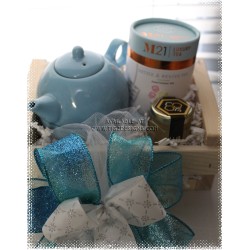 Tea for One Gift Basket - Choose your teapot color & tea variety